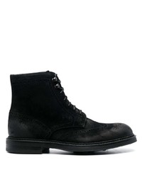 Мужские черные замшевые повседневные ботинки от Doucal's