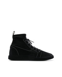 Мужские черные замшевые повседневные ботинки от Giuseppe Zanotti Design