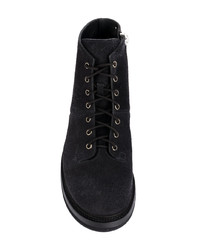 Мужские черные замшевые повседневные ботинки от Rick Owens