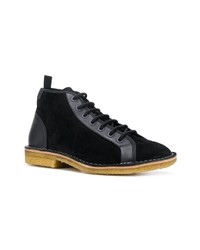 Мужские черные замшевые повседневные ботинки от Lanvin