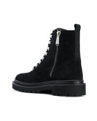 Мужские черные замшевые повседневные ботинки от Balmain