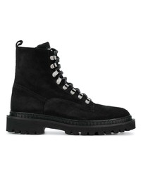 Мужские черные замшевые повседневные ботинки от Balmain