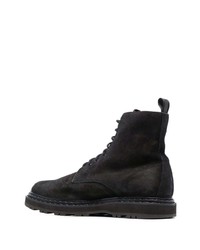 Мужские черные замшевые повседневные ботинки от Officine Creative