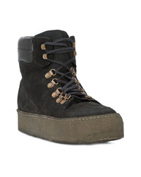 Мужские черные замшевые повседневные ботинки от Guidi