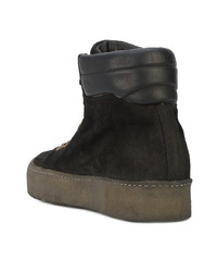 Мужские черные замшевые повседневные ботинки от Guidi