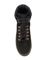 Мужские черные замшевые повседневные ботинки от Guidi