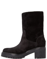 Черные замшевые полусапоги от Moncler