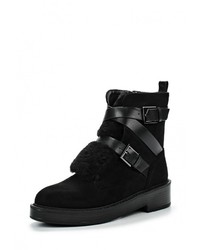Черные замшевые полусапоги от Elsi