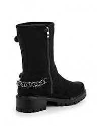 Черные замшевые полусапоги от Enjoin'