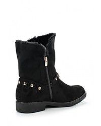 Черные замшевые полусапоги от Instreet