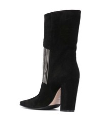 Черные замшевые полусапоги от Le Silla
