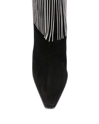 Черные замшевые полусапоги от Le Silla