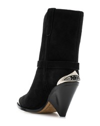 Черные замшевые полусапоги от Isabel Marant