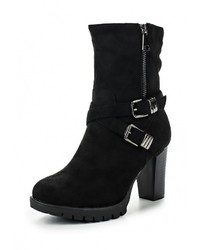 Черные замшевые полусапоги от Malien