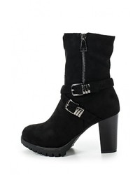 Черные замшевые полусапоги от Malien