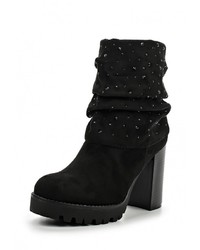 Черные замшевые полусапоги от Mellisa