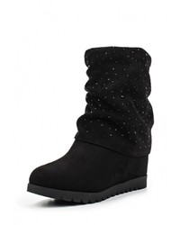 Черные замшевые полусапоги от Mellisa