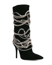 Черные замшевые полусапоги от Giuseppe Zanotti Design