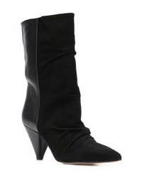 Черные замшевые полусапоги от Marc Ellis