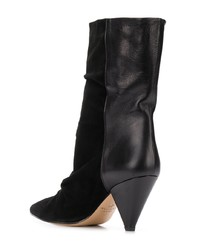 Черные замшевые полусапоги от Marc Ellis