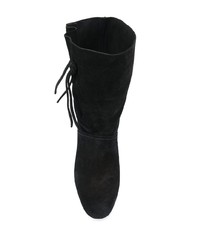 Черные замшевые полусапоги от Tory Burch