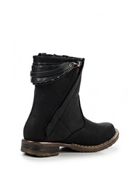 Черные замшевые полусапоги от Sergio Todzi