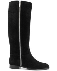 Черные замшевые полусапоги от Sergio Rossi