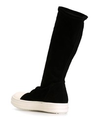 Черные замшевые полусапоги от Rick Owens
