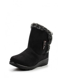 Черные замшевые полусапоги от Topway