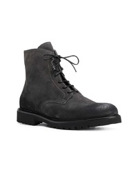 Мужские черные замшевые рабочие ботинки от Doucal's