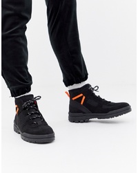 Мужские черные замшевые рабочие ботинки от ASOS DESIGN