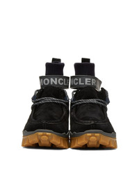 Мужские черные замшевые рабочие ботинки от Moncler