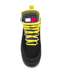 Мужские черные замшевые рабочие ботинки от Tommy Jeans