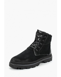 Мужские черные замшевые рабочие ботинки от Dino Ricci Trend