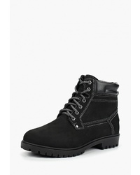 Мужские черные замшевые рабочие ботинки от Dino Ricci Trend