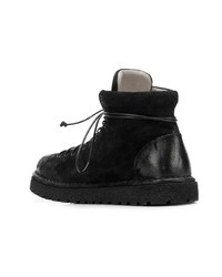 Мужские черные замшевые рабочие ботинки от Marsèll