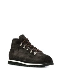 Мужские черные замшевые рабочие ботинки от Doucal's