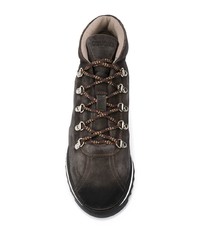 Мужские черные замшевые рабочие ботинки от Doucal's