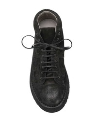 Мужские черные замшевые рабочие ботинки от Marsèll