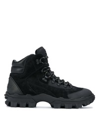 Мужские черные замшевые рабочие ботинки от Moncler