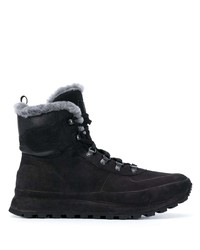 Мужские черные замшевые рабочие ботинки от Officine Creative