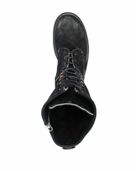 Мужские черные замшевые рабочие ботинки от Premiata