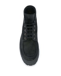 Мужские черные замшевые рабочие ботинки от Premiata