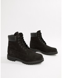 Мужские черные замшевые рабочие ботинки от Timberland