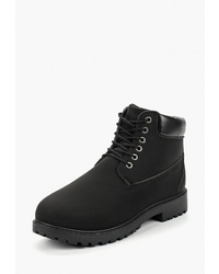 Мужские черные замшевые рабочие ботинки от WS Shoes