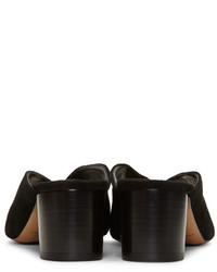 Черные замшевые сабо от Isabel Marant