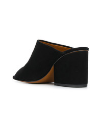 Черные замшевые сабо от Clergerie