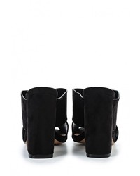 Черные замшевые сабо от LOST INK