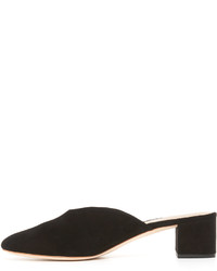 Черные замшевые сабо от Loeffler Randall