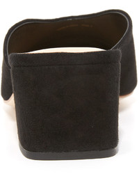 Черные замшевые сабо от Loeffler Randall